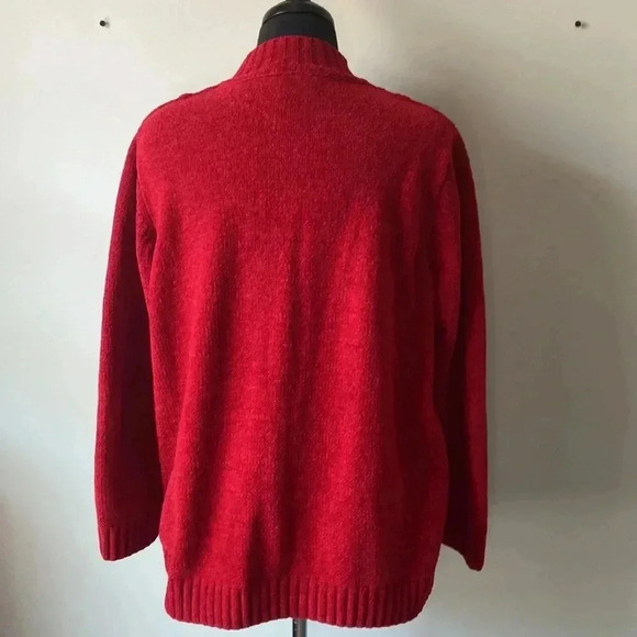 NWOT | Velour Zip Up  Sweater - Picture 3 of 4